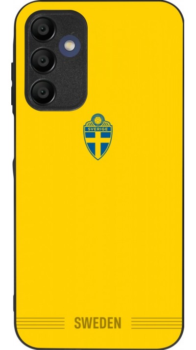 Coque Samsung Galaxy A15 - Silicone rigide noir Maillot de football Suède 2026 personnalisable