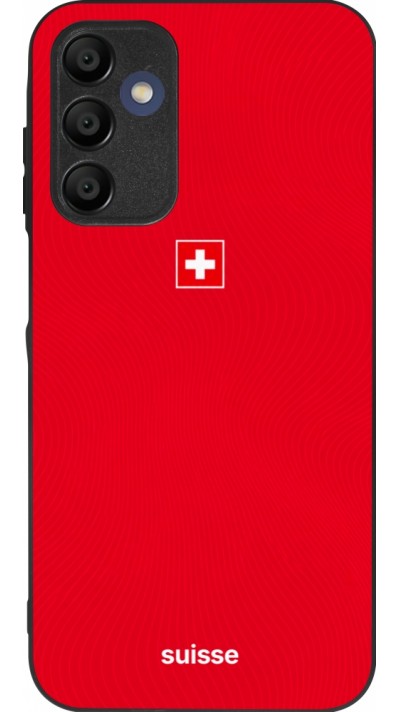 Coque Samsung Galaxy A15 - Silicone rigide noir Maillot de football Suisse 2026 personnalisable