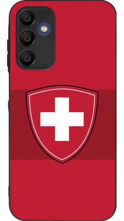 Coque Samsung Galaxy A15 - Silicone rigide noir Hockey World Championship Ecusson Suisse