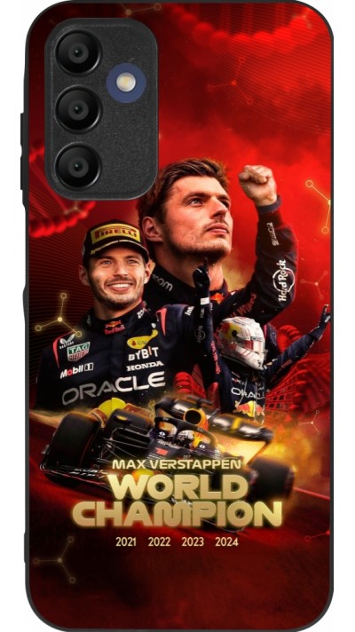 Samsung Galaxy A15 Case Hülle - Silikon schwarz Max Verstappen Champion 2023