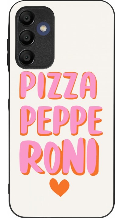 Coque Samsung Galaxy A15 - Silicone rigide noir Pizza pepperoni 2026