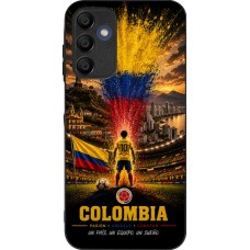 Coque Samsung Galaxy A15 - Silicone rigide noir Football Colombie splash 2026