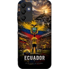 Coque Samsung Galaxy A15 - Silicone rigide noir Football Équateur splash 2026