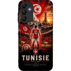 Coque Samsung Galaxy A15 - Silicone rigide noir Football Tunisie splash 2026
