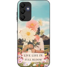 Coque Samsung Galaxy A15 - Silicone rigide noir Live life in full moon 2026
