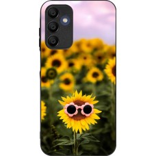 Coque Samsung Galaxy A15 - Silicone rigide noir Sunflower with glasses 2026