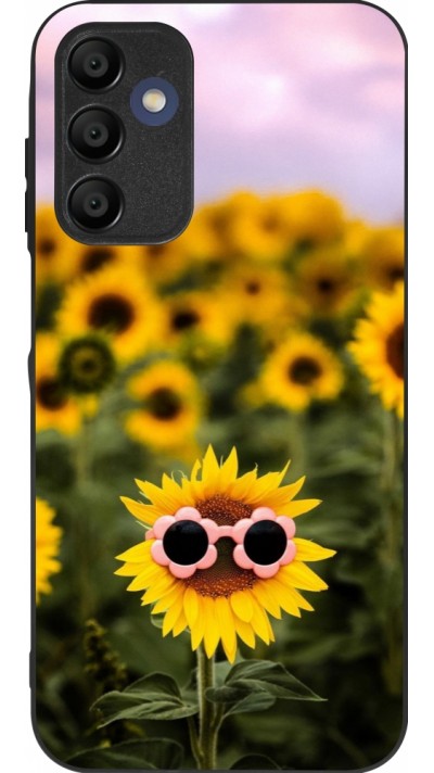 Coque Samsung Galaxy A15 - Silicone rigide noir Sunflower with glasses 2026