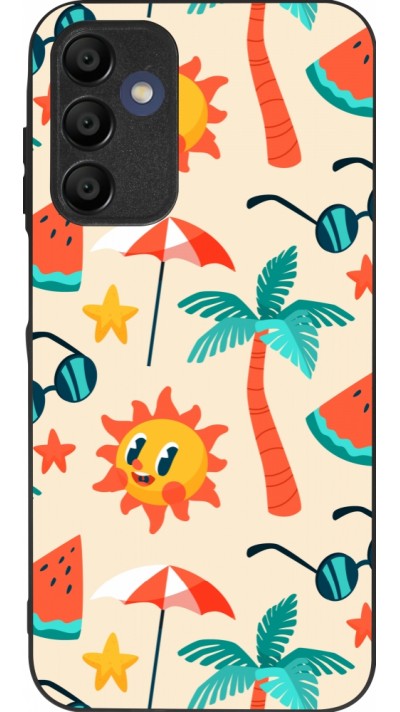 Coque Samsung Galaxy A15 - Silicone rigide noir Summer 2025 Pattern soleil