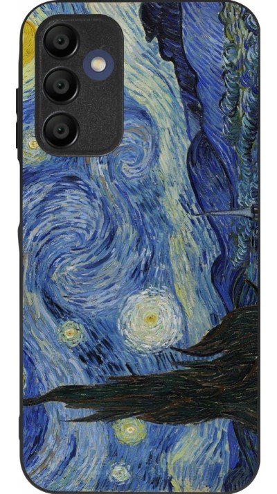 Samsung Galaxy A15 Case Hülle - Silikon schwarz Kunstbild - Sternennacht - Van Gogh