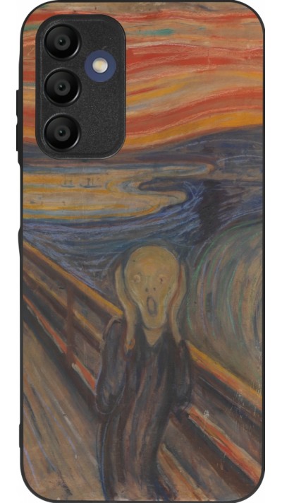 Samsung Galaxy A15 Case Hülle - Silikon schwarz Kunstbild - Der Schrei - Edvard Munch