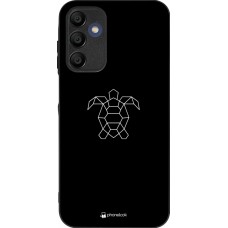 Samsung Galaxy A15 Case Hülle - Silikon schwarz Turtles lines on black