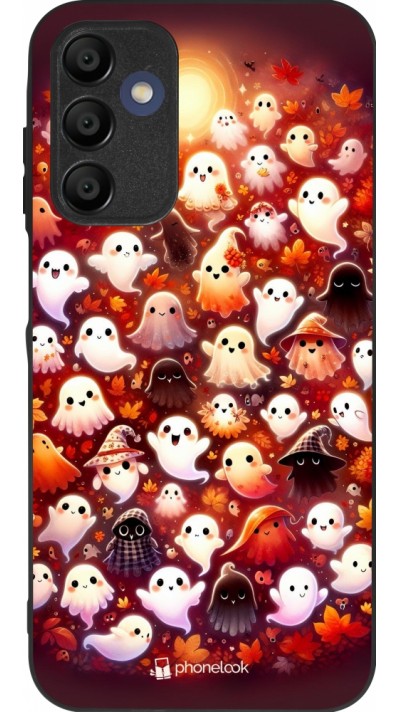 Coque Samsung Galaxy A16 - Silicone rigide noir Fantômes automne mignons