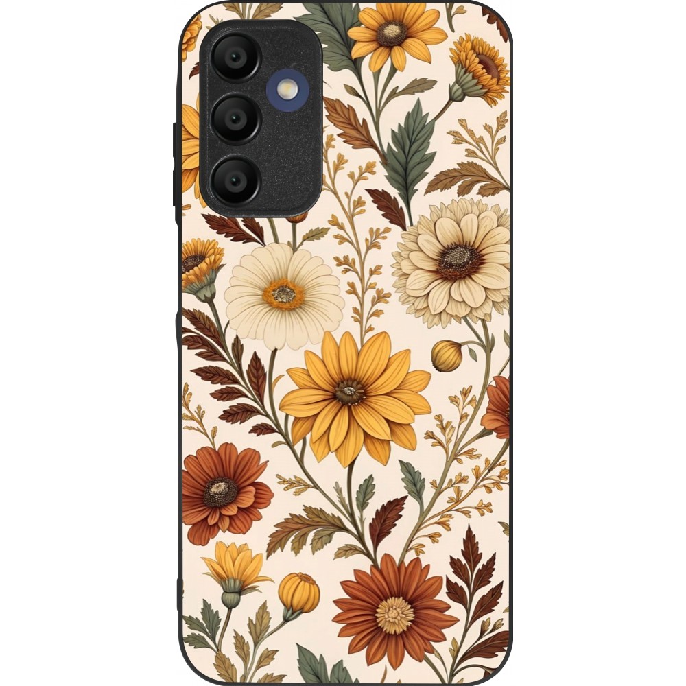 Coque Samsung Galaxy A16 - Silicone rigide noir Autumn 25 Flower pattern