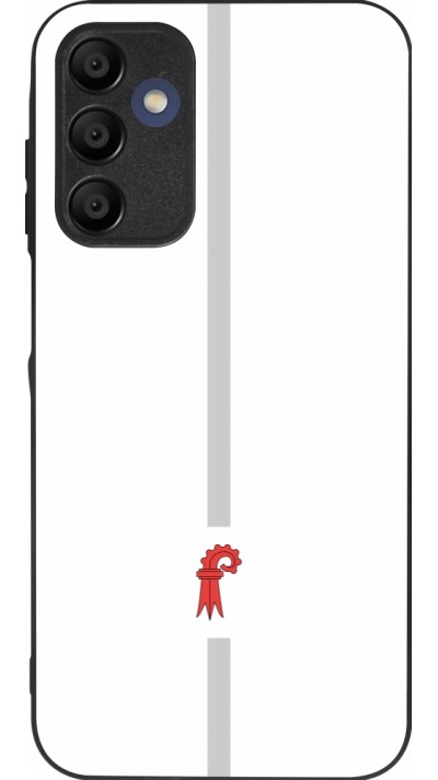 Coque Samsung Galaxy A16 - Silicone rigide noir Canton BL blanc