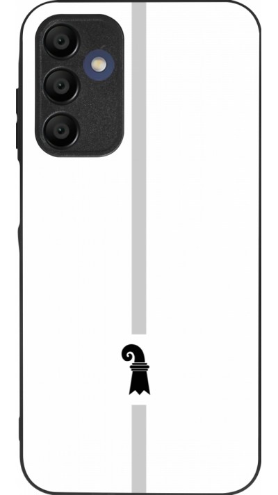 Coque Samsung Galaxy A16 - Silicone rigide noir Canton BS blanc
