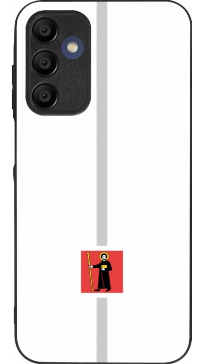 Coque Samsung Galaxy A16 - Silicone rigide noir Canton GL blanc
