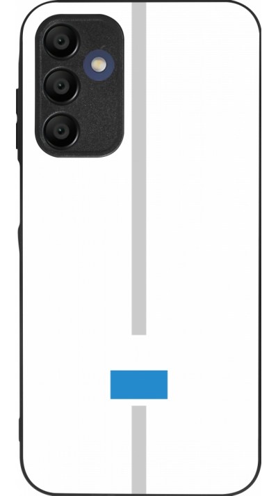 Coque Samsung Galaxy A16 - Silicone rigide noir Canton LU blanc