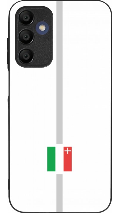 Coque Samsung Galaxy A16 - Silicone rigide noir Canton NE blanc