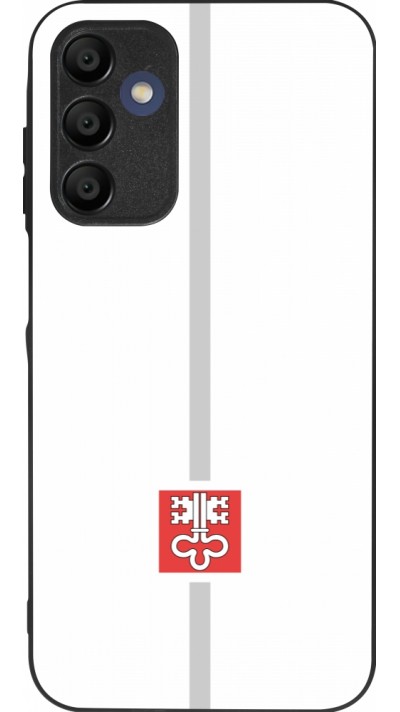 Coque Samsung Galaxy A16 - Silicone rigide noir Canton NW blanc