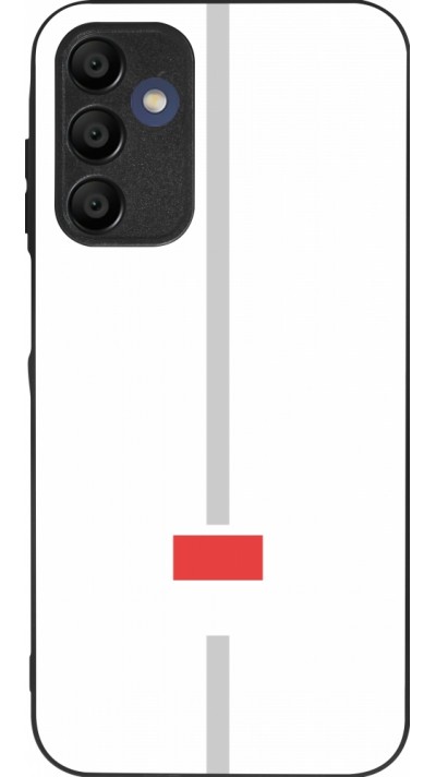 Coque Samsung Galaxy A16 - Silicone rigide noir Canton SO blanc