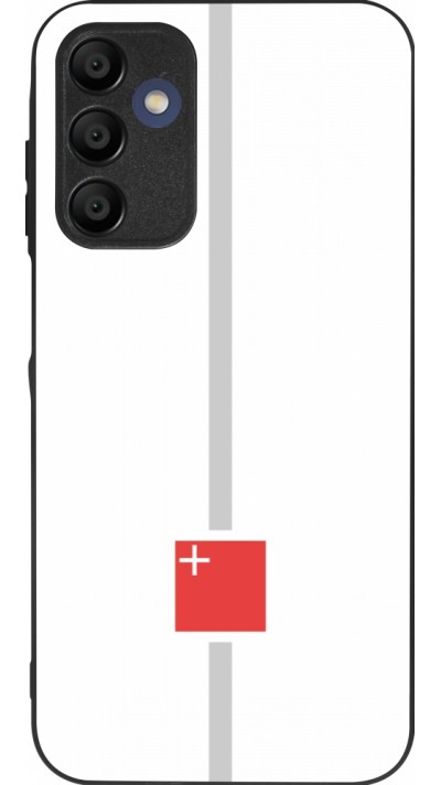 Coque Samsung Galaxy A16 - Silicone rigide noir Canton SZ blanc