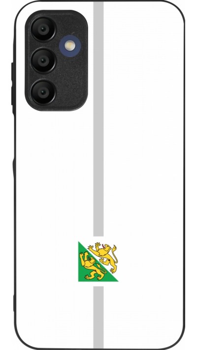 Coque Samsung Galaxy A16 - Silicone rigide noir Canton TG blanc