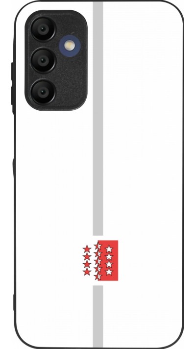 Coque Samsung Galaxy A16 - Silicone rigide noir Canton VS blanc