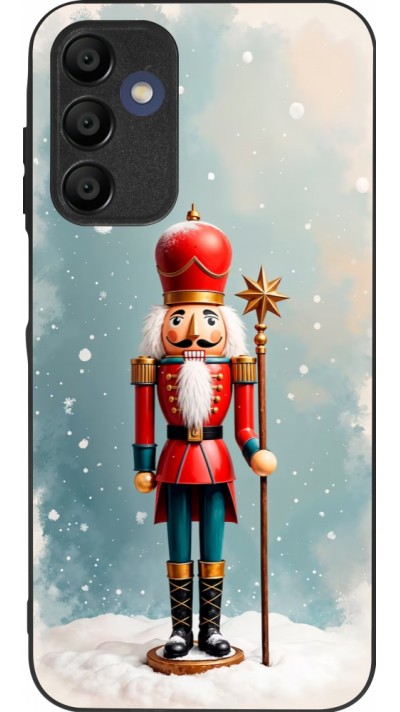 Samsung Galaxy A16 Case Hülle - Silikon schwarz Christmas 25 Nutcracker Snow