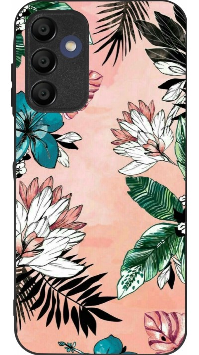 Samsung Galaxy A16 Case Hülle - Silikon schwarz Flowers Artprint