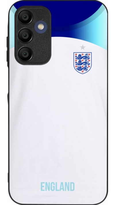 Coque Samsung Galaxy A16 - Silicone rigide noir Maillot de football Angleterre 2022 personnalisable