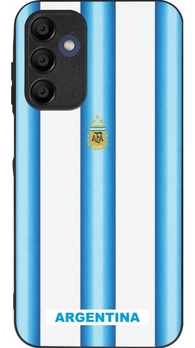 Coque Samsung Galaxy A16 - Silicone rigide noir Maillot de football Argentine 2026 personnalisable