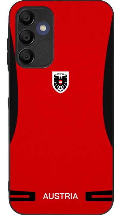 Coque Samsung Galaxy A16 - Silicone rigide noir Maillot de football Autriche 2026 personnalisable