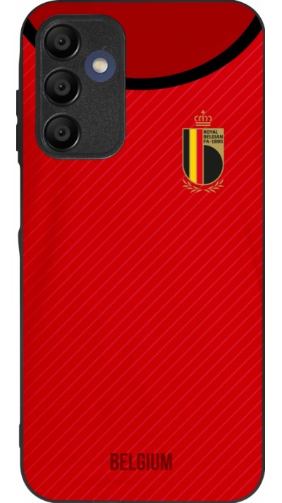 Coque Samsung Galaxy A16 - Silicone rigide noir Maillot de football Belgique 2022 personnalisable
