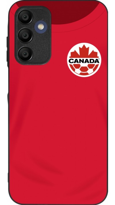 Coque Samsung Galaxy A16 - Silicone rigide noir Maillot de football Canada 2022 personnalisable