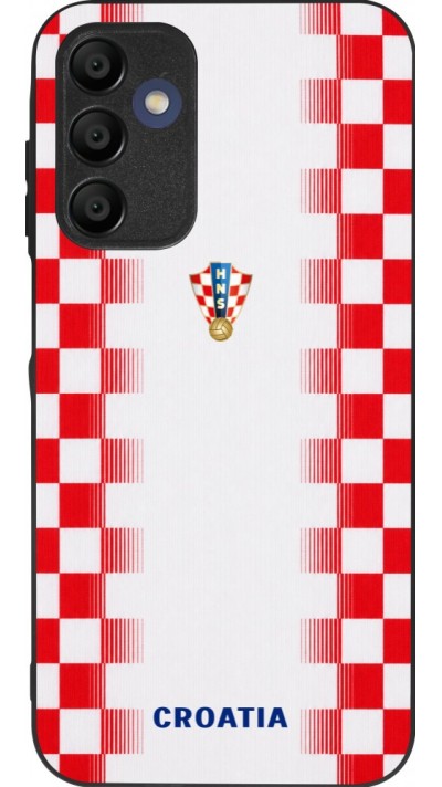 Coque Samsung Galaxy A16 - Silicone rigide noir Maillot de football Croatie 2026 personnalisable