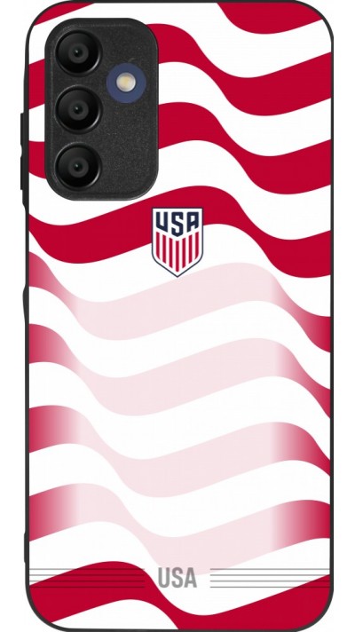 Coque Samsung Galaxy A16 - Silicone rigide noir Maillot de football E?tats Unis 2026 personnalisable