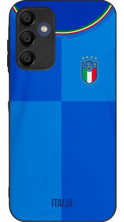 Coque Samsung Galaxy A16 - Silicone rigide noir Maillot de football Italie 2022 personnalisable