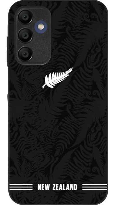 Coque Samsung Galaxy A16 - Silicone rigide noir Maillot de football Nouvelle-Zélande 2026 personnalisable