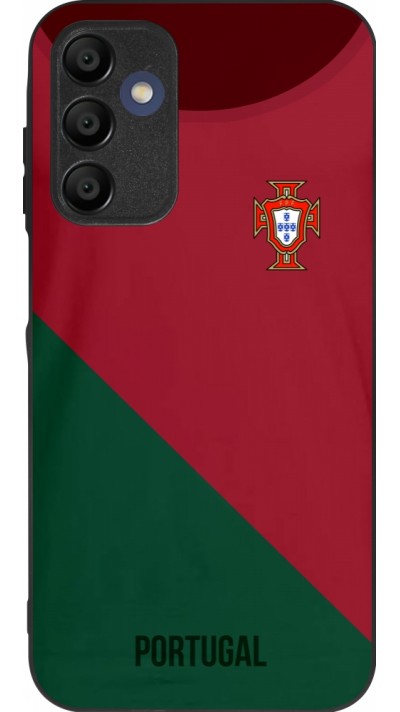Coque Samsung Galaxy A16 - Silicone rigide noir Maillot de football Portugal 2022