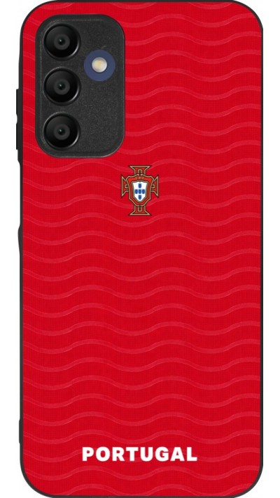 Coque Samsung Galaxy A16 - Silicone rigide noir Maillot de football Portugal 2026 personnalisable