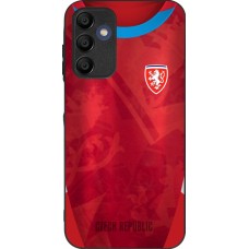 Coque Samsung Galaxy A16 - Silicone rigide noir Maillot de football République Tchèque personnalisable