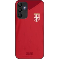 Coque Samsung Galaxy A16 - Silicone rigide noir Maillot de football Serbie 2022 personnalisable