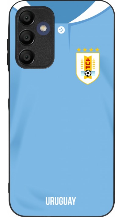 Coque Samsung Galaxy A16 - Silicone rigide noir Maillot de football Uruguay 2022 personnalisable