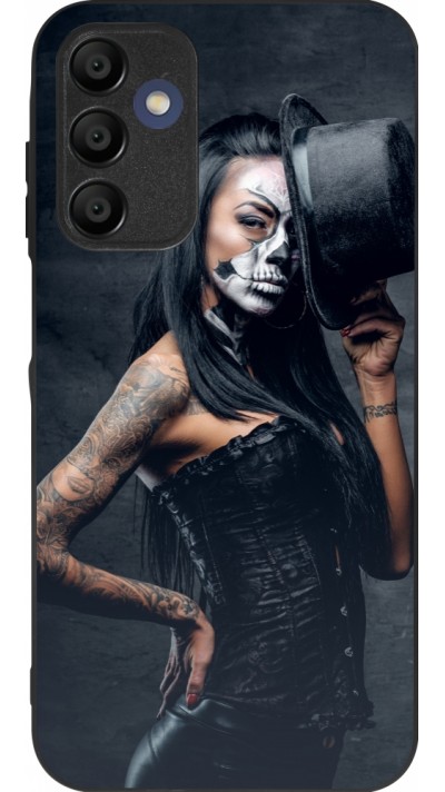 Coque Samsung Galaxy A16 - Silicone rigide noir Halloween 22 Tattooed Girl