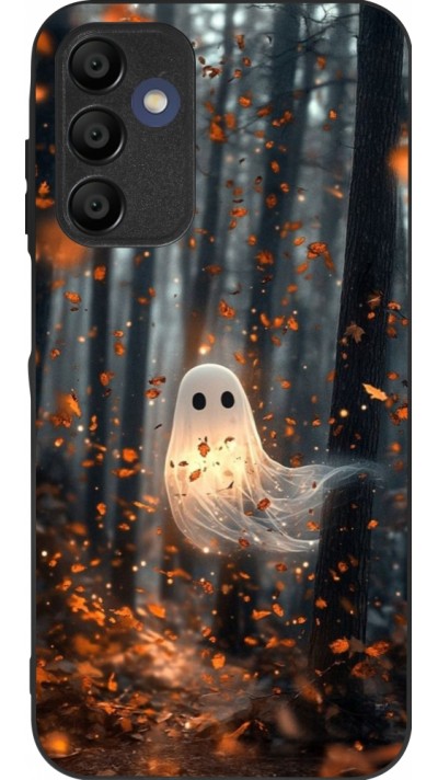 Coque Samsung Galaxy A16 - Silicone rigide noir Halloween 2025 Ghost in the forest