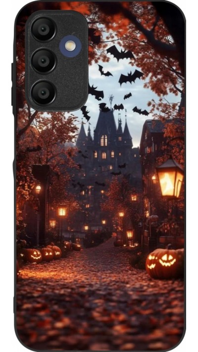 Coque Samsung Galaxy A16 - Silicone rigide noir Halloween 2025 Haunted house