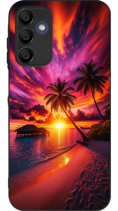 Coque Samsung Galaxy A16 - Silicone rigide noir Maldives Dusk Bliss