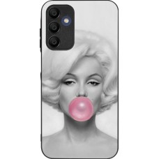 Coque Samsung Galaxy A16 - Silicone rigide noir Marilyn Bubble