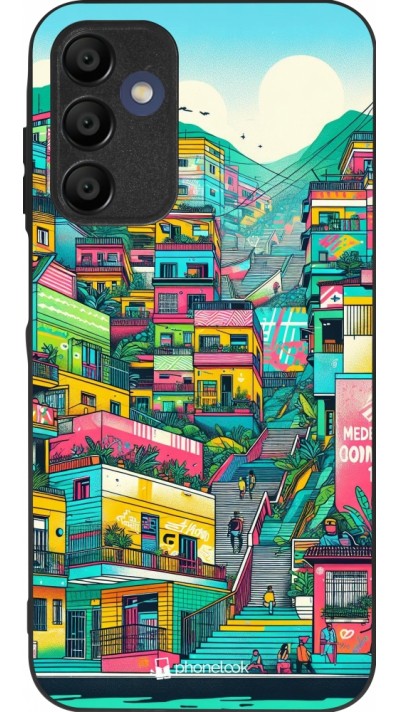Coque Samsung Galaxy A16 - Silicone rigide noir Medellin Comuna 13 Art