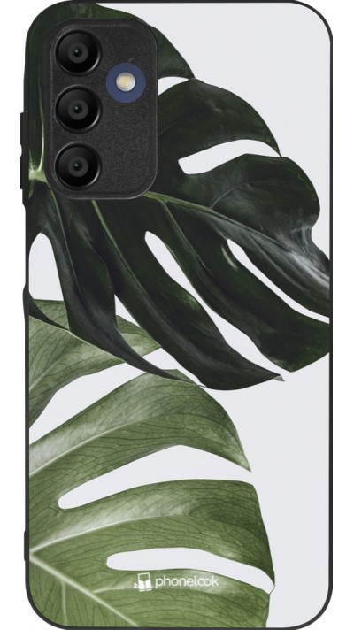 Coque Samsung Galaxy A16 - Silicone rigide noir Monstera Plant